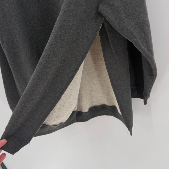 Natural Life Women's Be the Change Split Side Sweatshirt - Gray - L/XL - NWT - Picture 7 of 9